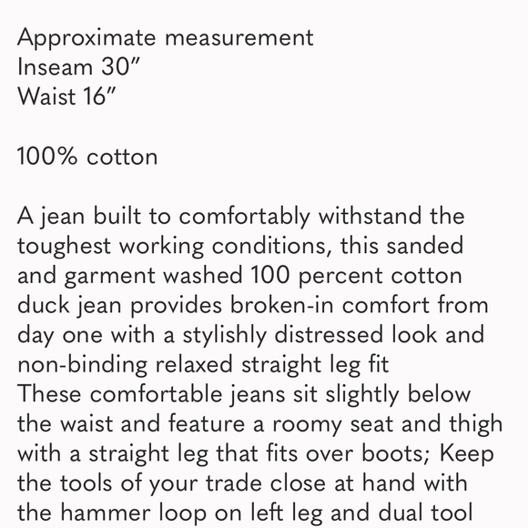 Vintage distressed Dickies duck canvas pants - Picture 6 of 7